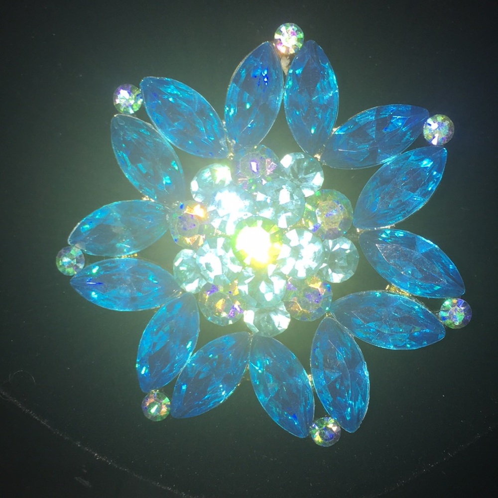 Ladies blue brooch